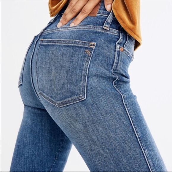 Madewell 9-Inch High-Rise Skinny Ripped & Repaired
Jeans - Japanese Denim Sz 28 - Picture 2 of 11